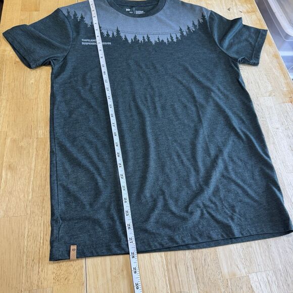 TENTREE Treeblend Organic Tencel Shirt S Capilano Suspension Bridge Forest Green - Picture 8 of 10